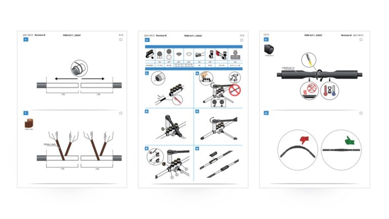 Ensto Installationsanleitung illustriert