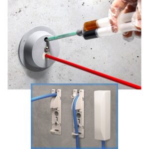 MD1 Glasfaser- FttH Einzel-Mauerdurchführung SET