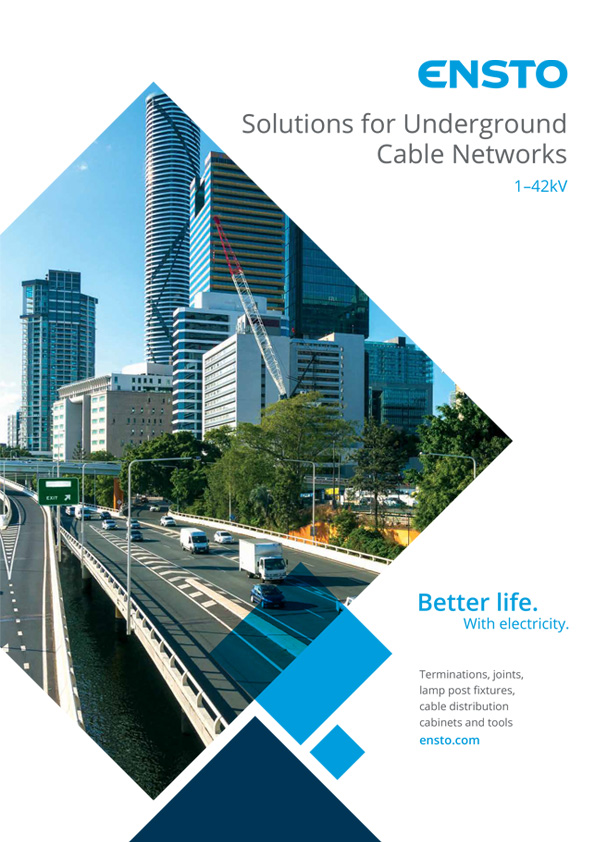 Katalog Cover - Ensto Lösungen für Kabelverteilnetze